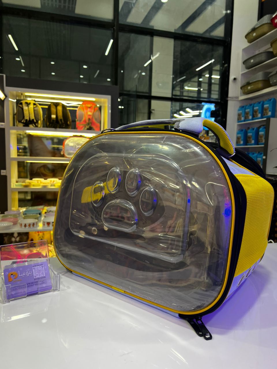 کیف حمل سگ و گربه یک طرف طلق